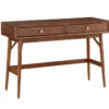 Leslie Mid-Century Console Table With Drawers -Furniture Store 317529 brown wood sofa table signature 01
