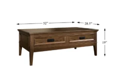 Rav Coffee Table With Drawers -Furniture Store 317535 brown wood coffee table detail 45