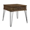 Pino End Table With Drawer And Hairpin Legs -Furniture Store 317557 brown wood end table signature 01