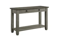 Every Two Tone Brown/Grey Console Table