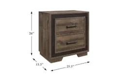 Angus 26" 2 Drawer Nightstand -Furniture Store 317792 detail 45