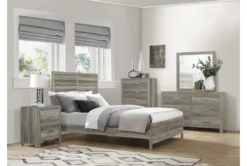 Tarek Grey 28" 2 Drawer Nightstand -Furniture Store 317885 room 85