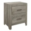 Tarek Grey 28" 2 Drawer Nightstand