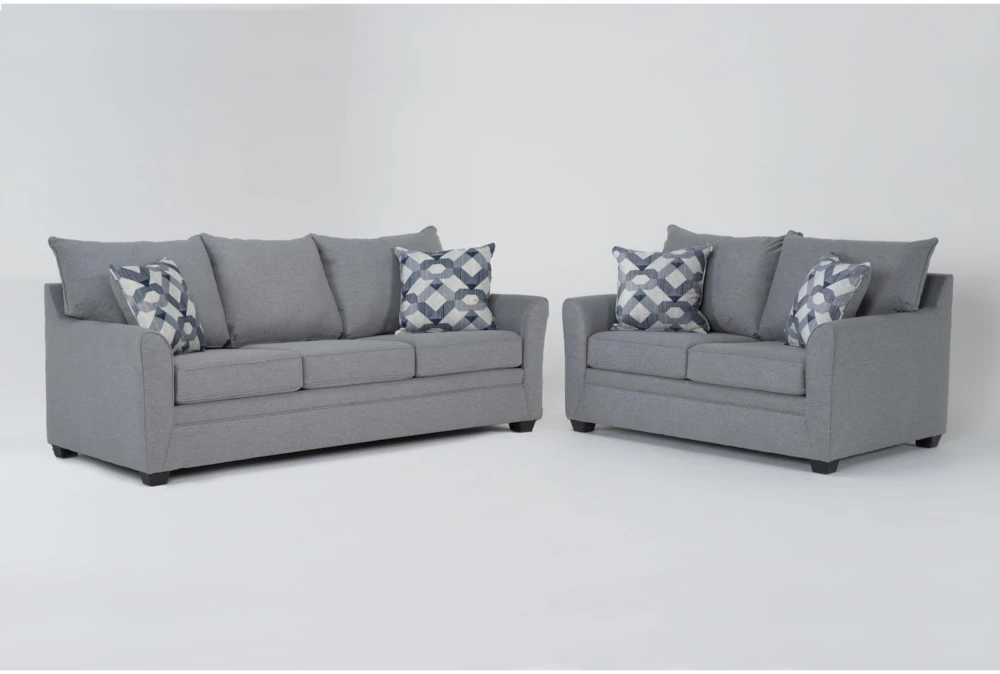 Jaylen Cement 85" Sofa & Loveseat Set 3 Jaylen Cement 85" Sofa & Loveseat Set