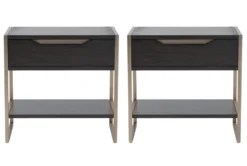 Palladium 1 Drawer Accent Nightstand Set Of 2