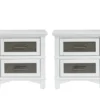 Cheyenne White 2 Drawer Nightstand Set Of 2 -Furniture Store 318551 white wood nightstand signature 01