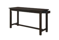 Stacy Brown 67" Counter Set For 3 -Furniture Store 318605 brown wood counter height set detail 44