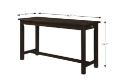 Stacy Brown 67" Counter Set For 3 -Furniture Store 318605 brown wood counter height set detail 45