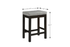 Stacy Brown 67" Counter Set For 3 -Furniture Store 318605 brown wood counter height set detail 46