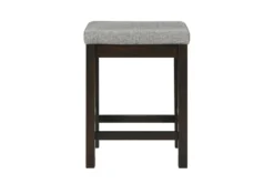 Stacy Brown 67" Counter Set For 3 -Furniture Store 318605 brown wood counter height set front 03