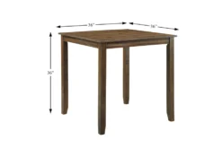 Zally 36" Counter Set For 4 -Furniture Store 318606 brown wood counter height set detail 44