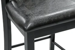 Nala 39" Counter Set For 4 22 Nala 39" Counter Set For 4 -Furniture Store 318650 black wood counter height set detail 44