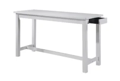 Stacy White 67" Counter Set For 3 -Furniture Store 319144 white wood counter height set detail 44