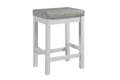 Stacy White 67" Counter Set For 3 -Furniture Store 319144 white wood counter height set side 15