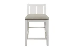 Damar Grey 37" Counter Set For 4 -Furniture Store 319146 grey wood counter height set front 03