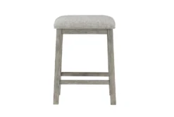 Daisy 60" Counter Set For 4 -Furniture Store 319229 grey wood counter height set front 03