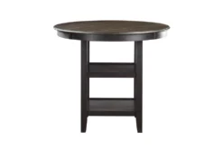 Taylor Brown/Black Counter Set For 4 -Furniture Store 319511 brown wood counter height set front 03