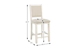 Taylor Brown/White 42" Counter Set For 4 -Furniture Store 319513 detail 45