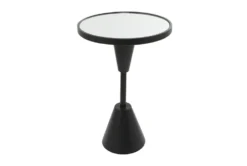 16 X 24" Black Metal Mirror Accent Table -Furniture Store 320261 black metal accent table material 76