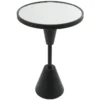 16 X 24" Black Metal Mirror Accent Table 1 16 X 24" Black Metal Mirror Accent Table -Furniture Store 320261 black metal accent table signature 01