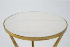 Beverly Marble Accent Table -Furniture Store 320291 gold metal accent table detail 44
