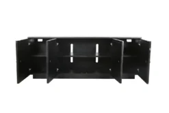 Veda Dark Espresso 81" TV Stand -Furniture Store 320467 brown wood media console detail 46