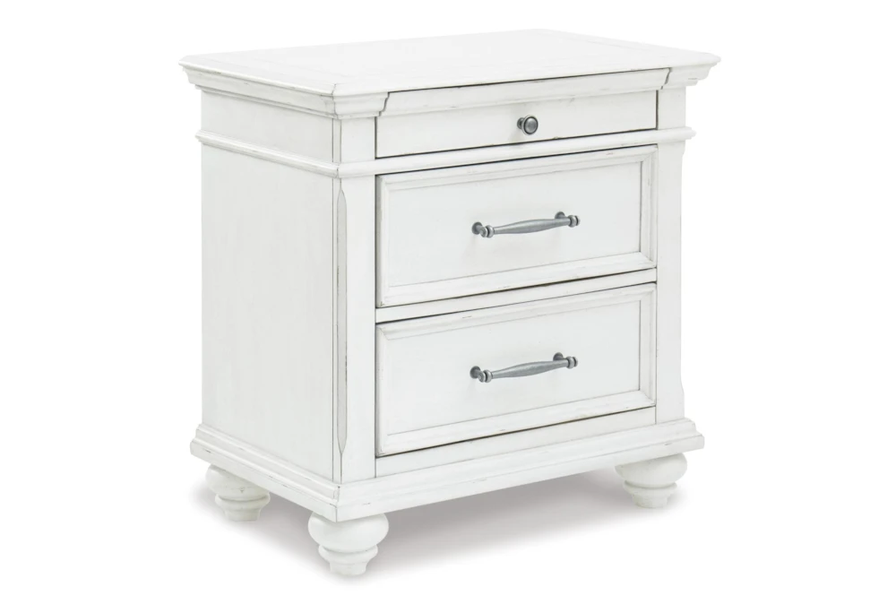 Kailey White 2 Drawer Nightstand 3 Kailey White 2 Drawer Nightstand