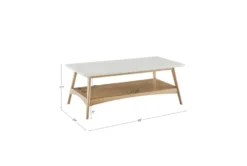 Zena Off-White/Natural Coffee Table With Storage -Furniture Store 321579 natural wood coffee table detail 44