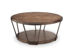 Declan Round Coffee Table With Storage