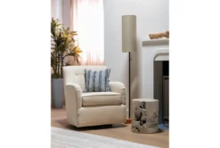 Katrina Beige Swivel Glider Chairs, Set Of 2 -Furniture Store 322479 natural fabric swivel glider room 86