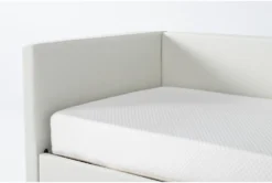 Emmerson II Sand Upholstered Twin Daybed With Trundle -Furniture Store 322516 white fabric daybed detail 45