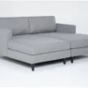 Calais Gravel Double Chaise -Furniture Store 322544 grey fabric sectional signature 01