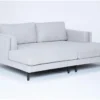 Aries Seal Double Chaise -Furniture Store 322545 grey fabric sectional signature 01