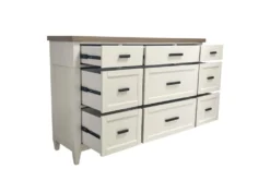 Arris 9 Drawer Dresser -Furniture Store 322631 white wood dresser hardware 71
