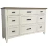 Arris 9 Drawer Dresser -Furniture Store 322631 white wood dresser signature 01