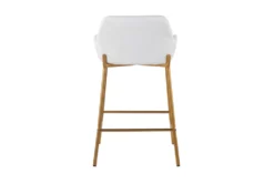 Danny Gold And White Counter Stool Set Of 2 -Furniture Store 323621 back 82