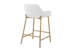 Danny Gold And White Counter Stool Set Of 2 -Furniture Store 323621 back 83