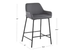 Danny Gold And White Counter Stool Set Of 2 -Furniture Store 323621 detail 44