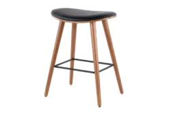 Sadie Black Counter Stool Set Of 2 -Furniture Store 323661 back 82