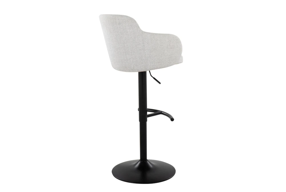 Bane Light Grey Upholstered Bar Stool Set Of 2 10 Bane Light Grey Upholstered Bar Stool Set Of 2 - Image 8