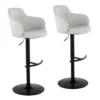 Bane Light Grey Upholstered Bar Stool Set Of 2 -Furniture Store 323685 signature 01
