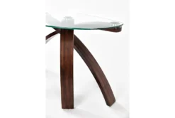 Allure Console Table -Furniture Store 42896 brown wood sofa table detail 10