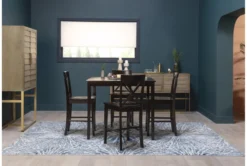 Percy 42" Counter Set For 4 32 Percy 42" Counter Set For 4 -Furniture Store 56131 brown wood counter height set room 78