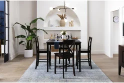 Percy 42" Counter Set For 4 35 Percy 42" Counter Set For 4 -Furniture Store 56131 brown wood counter height set room 81