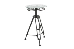 Metal Glass Accent Table -Furniture Store 71233 front 02
