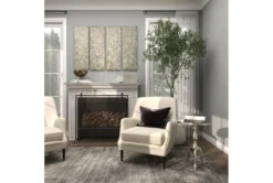 15" Round Silver Aluminum Pedestal Accent Table 27 15" Round Silver Aluminum Pedestal Accent Table -Furniture Store 78167 silver metal accent table room 88