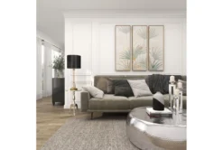 15" Round Silver Aluminum Pedestal Accent Table 30 15" Round Silver Aluminum Pedestal Accent Table -Furniture Store 78167 silver metal accent table room 99