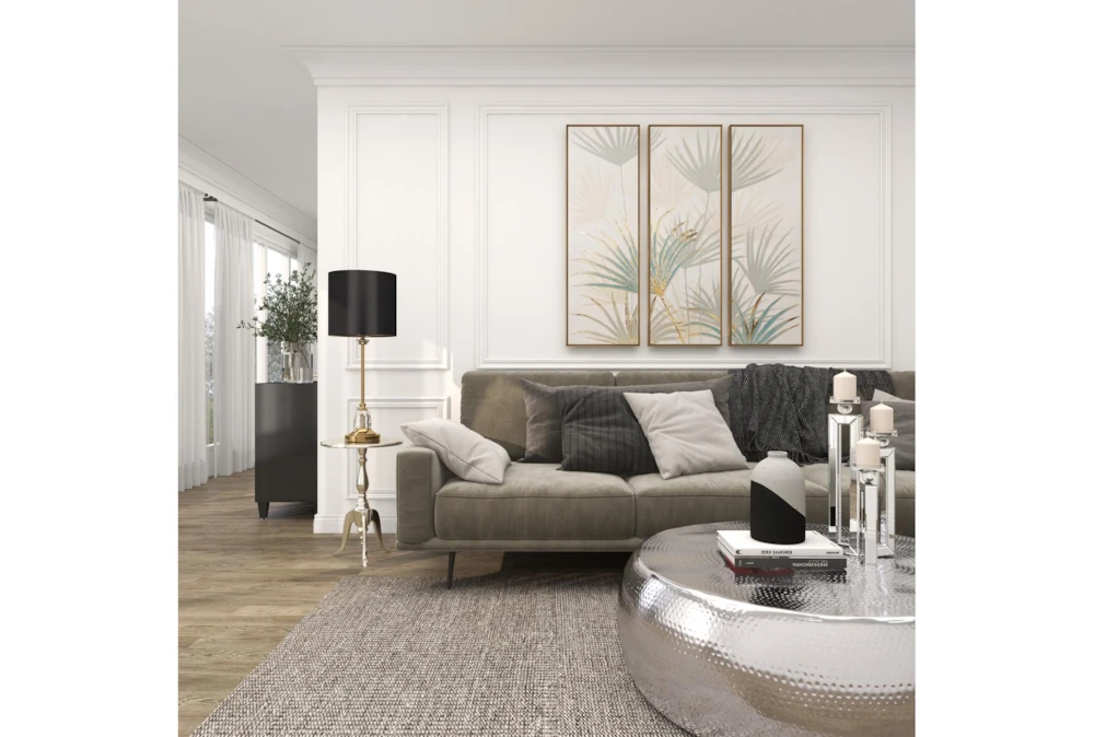 15" Round Silver Aluminum Pedestal Accent Table 15 15" Round Silver Aluminum Pedestal Accent Table - Image 13