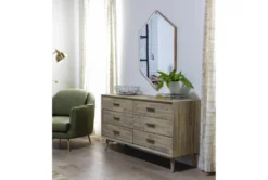 Allen 6 Drawer Dresser -Furniture Store 81059 grey wood dresser room 49