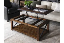 Tillman Lift-Top Coffee Table With Wheels -Furniture Store 81218 brown wood coffee table room 57